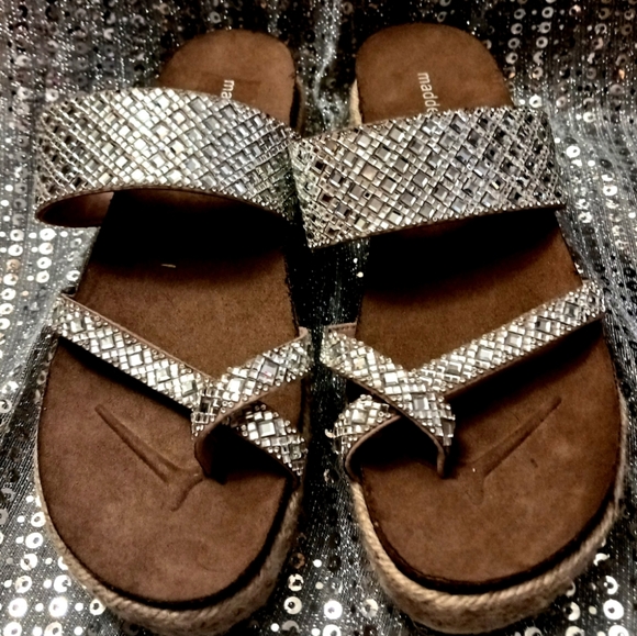 Madden Girl Caseo Platform Espadrille Sandal Size 10 Nwot - Picture 2 of 12